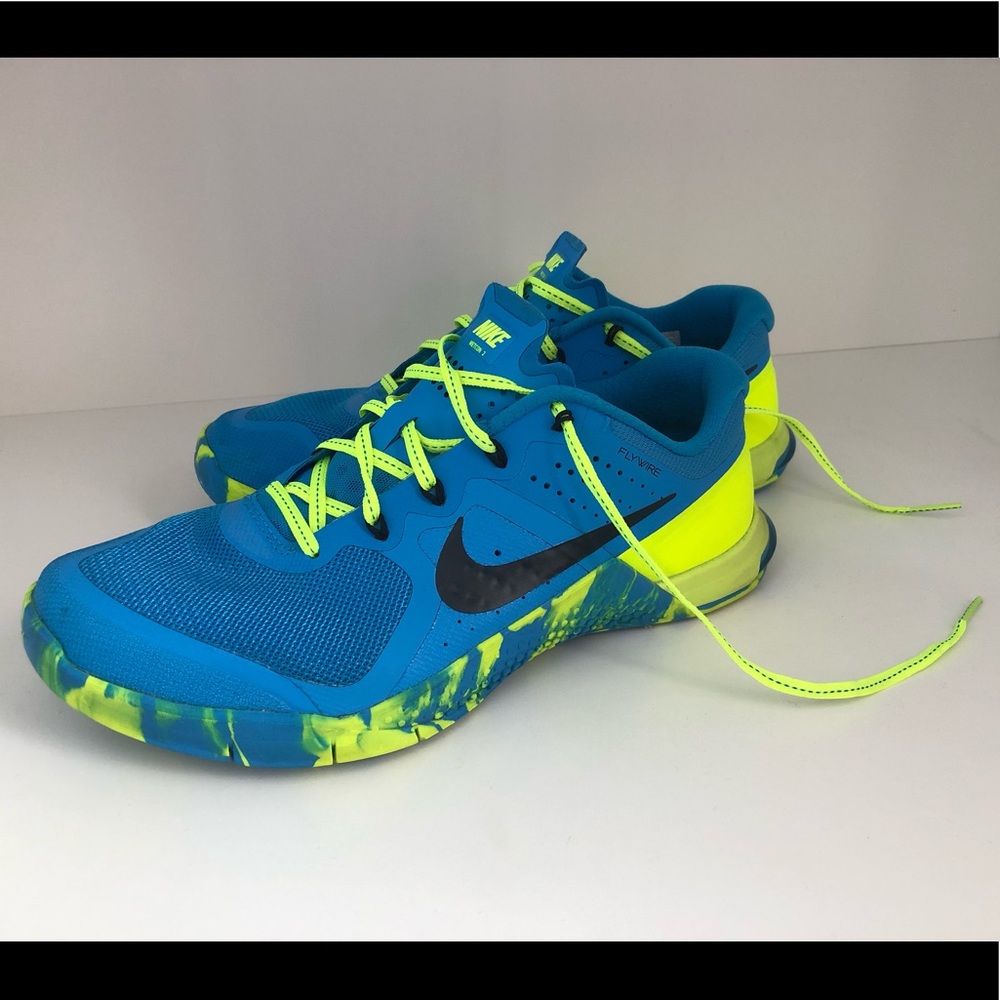 Nike Blue and Yellow Athletic Shoes